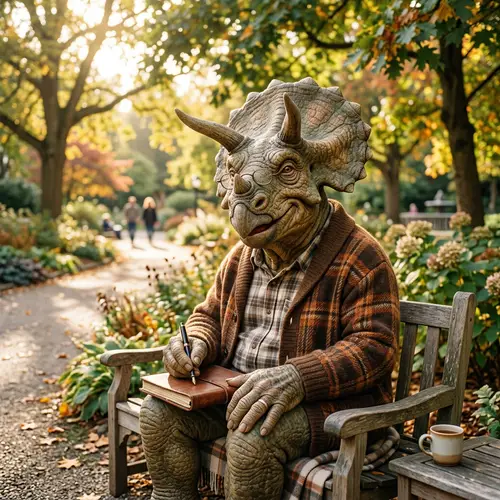 Sweet Dinosaur Grandpa: A Gentle Demeanor of Stories