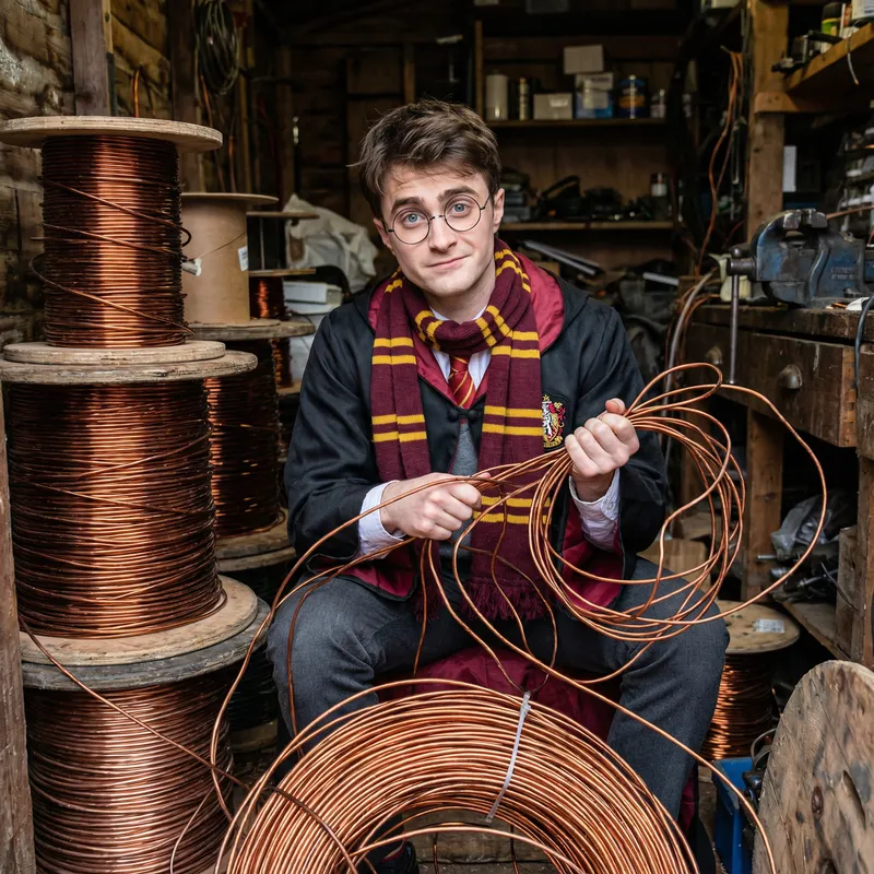 Harry Potter Surrounded by Copper Wire
