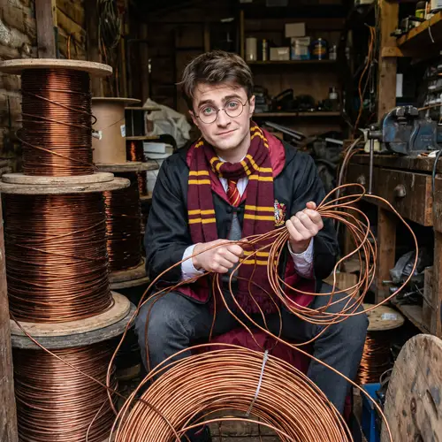 Harry Potter Surrounded by Copper Wire