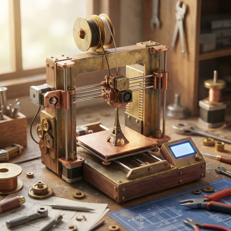 Detailed 3D Printer Model | High Quality Design