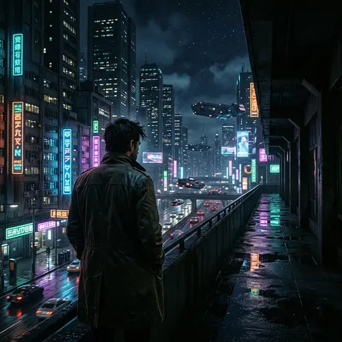 Futuristic Cityscape with Retro Aesthetic | Volume 1