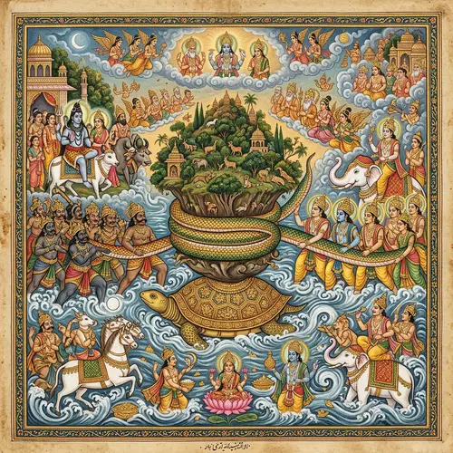 Samudra Manthan: Divine Kurma Avatar Churning Epic