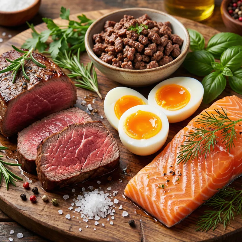Gourmet High-Protein Foods Array