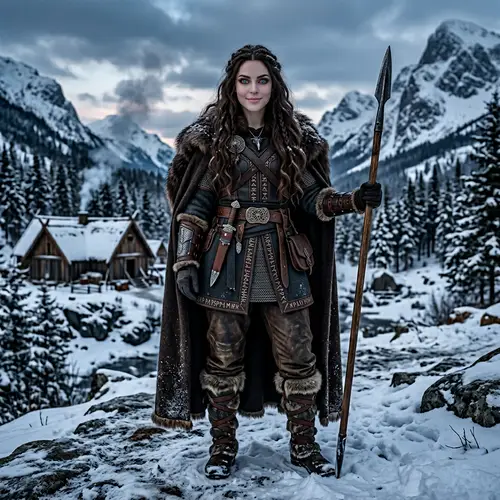 Mythical Vampire Creature | Winter Viking Attire | Unique Features