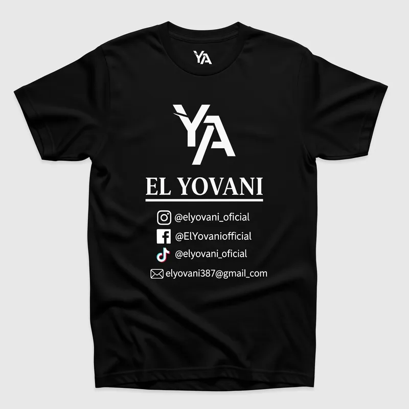 Custom Black Shirt Design - EL YOVANI