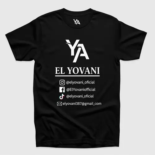 Custom Black Shirt Design - EL YOVANI