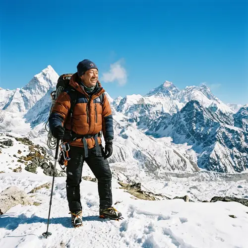 Serene View of Snow-Capped Himalayan Mountains