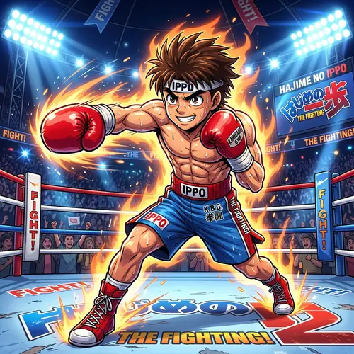 Anime Boxing Mascot Inspired by Ippo Makunouchi