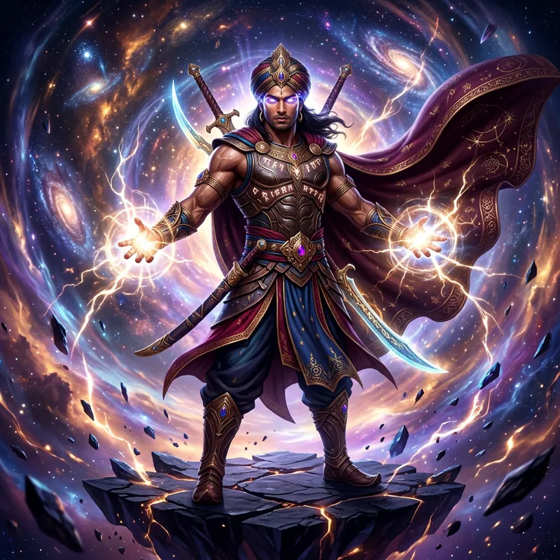Fantasy Strongest Omniversal Man with Cosmic Power