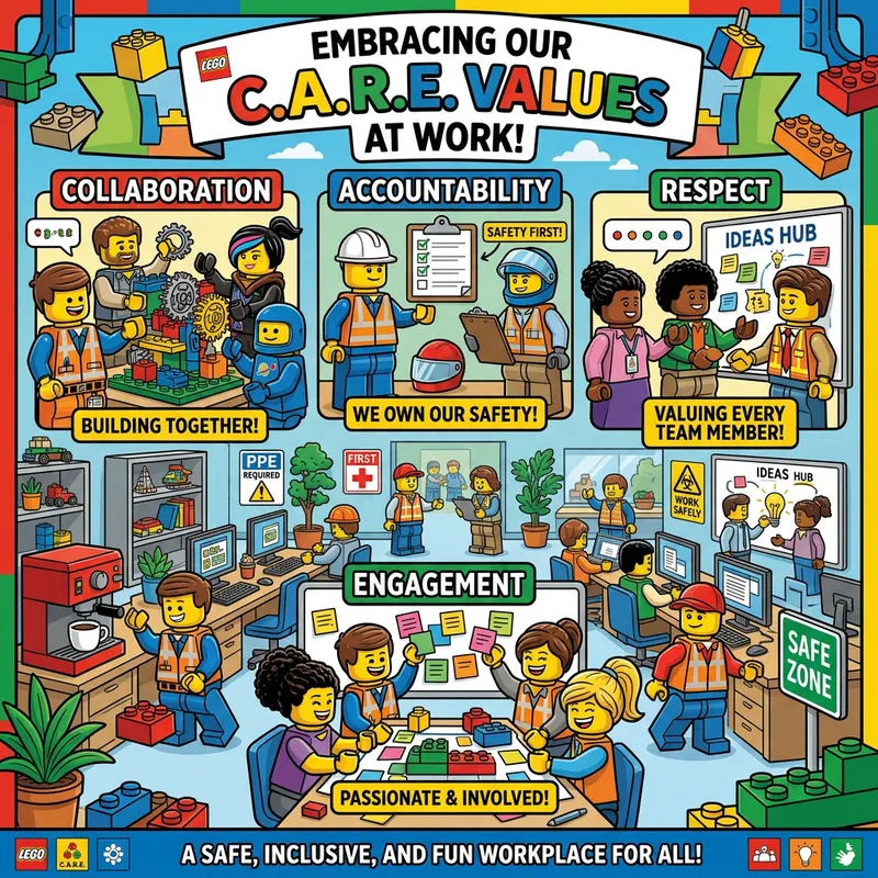 LEGO Teamwork: Embracing C.A.R.E. Values in the Workplace LEGO Teamwork: Embracing C.A.R.E. Values in the Workplace