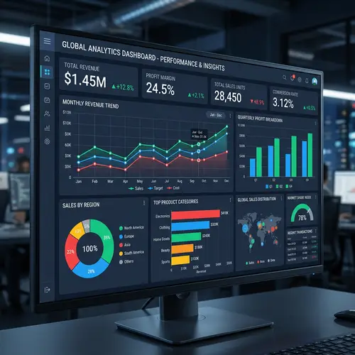 Visual Analytical Dashboard with KPIs & Data Visualization