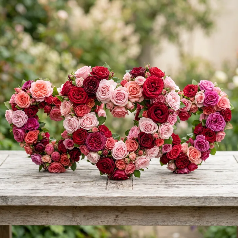 Rose Hearts: Exquisite Floral Creations