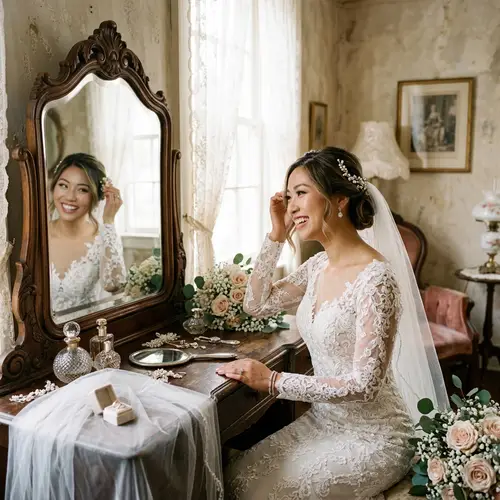 Refined and Romantic Asian Bride Preparation