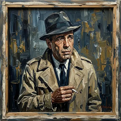 Humphrey Bogart Painting on Canvas