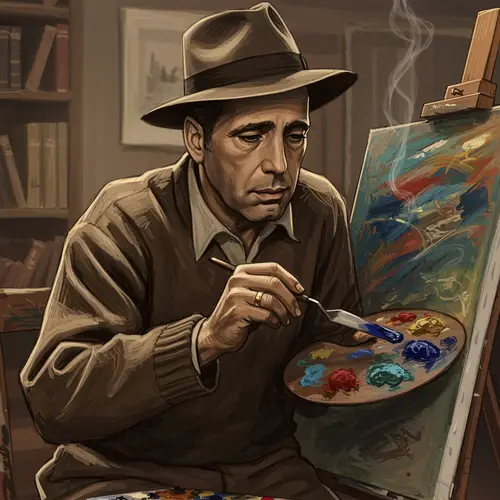 Humphrey Bogart Painting on Canvas