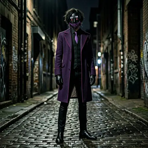 Stylized Man with Unique Mask and Elegant Attire