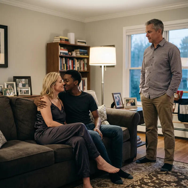 Cuckold Fantasy: A Bold Encounter on the Couch