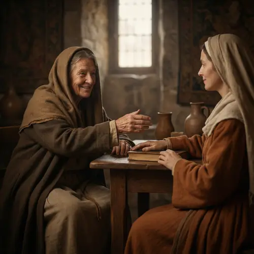 Warm Earth Tones Friendship Moment | Trust & Companionship