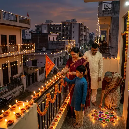 Temple Construction Celebration: Festival of Diwali