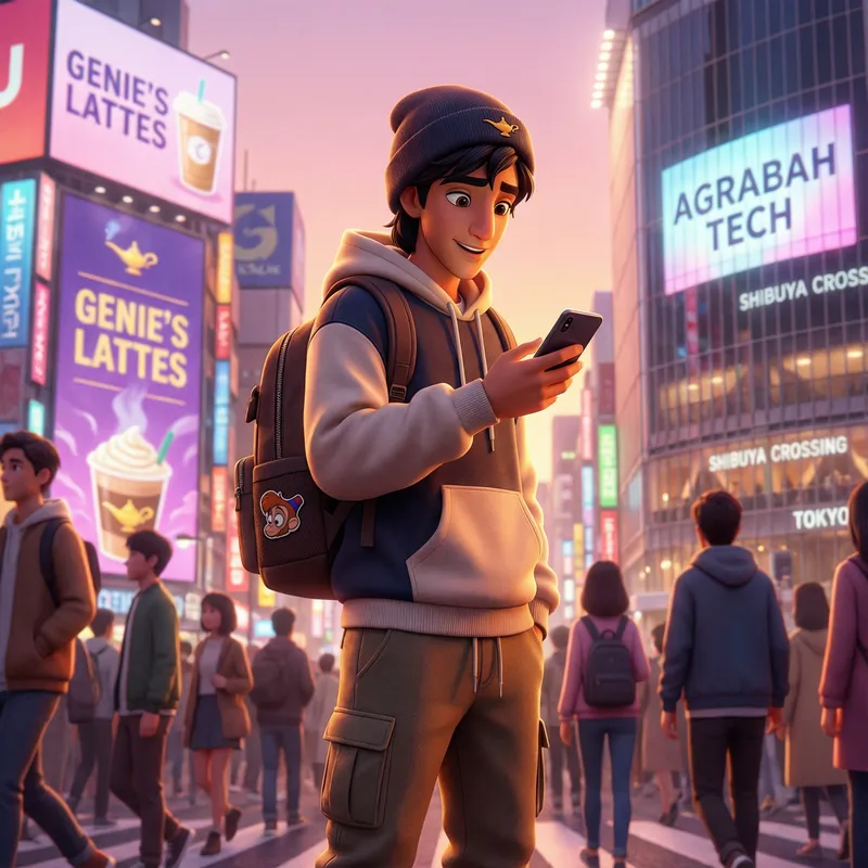 Modern Aladdin in Pixar Style - 2025 Version