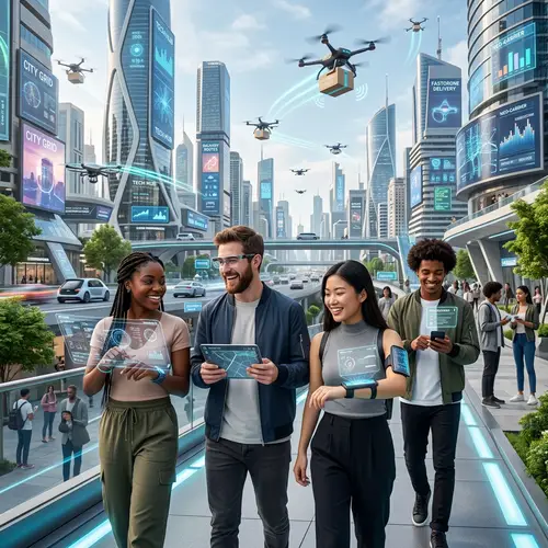 Futuristic Digital Transformation | Modern Tech Lifestyle