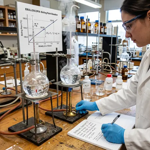 Ebulloscopia: Scientific Boiling Point Elevation Concept