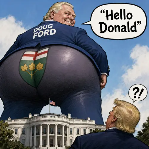 Doug Ford's Giant Butt Cartoon: A Satirical Take