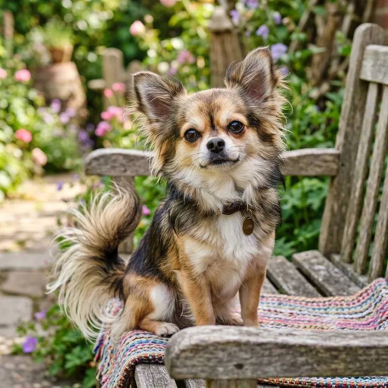 Adorable Chihuahua - Expressive Eyes, Erect Ears, Colorful Coat