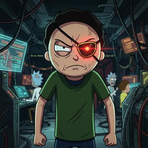 Evil Morty: Angrily Looking at You