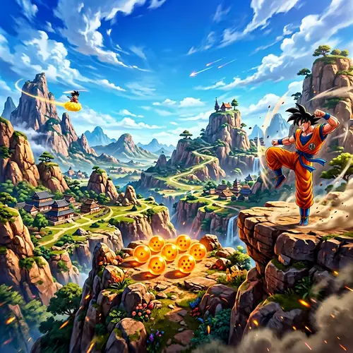 Explore a Vibrant Dragon Ball-Inspired Universe