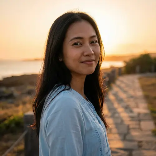 21-Year-Old Southeast Asian Girl: Joyful Yet Hint of Sorrow
