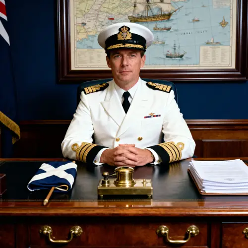 Royal Navy Commander Officer Portrait