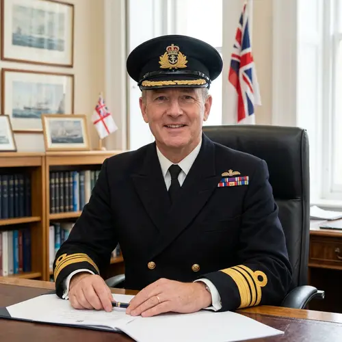 Royal Navy Commander Officer Portrait