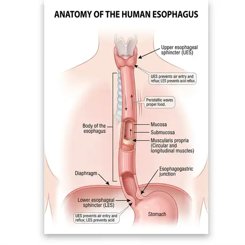 Human Esophagus Anatomy: Upper and Lower Sphincters Explained