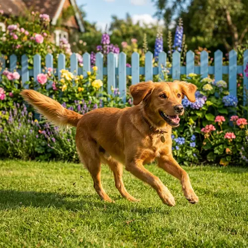Playful and Lively Medium-Sized Dog | Golden-Brown Coat