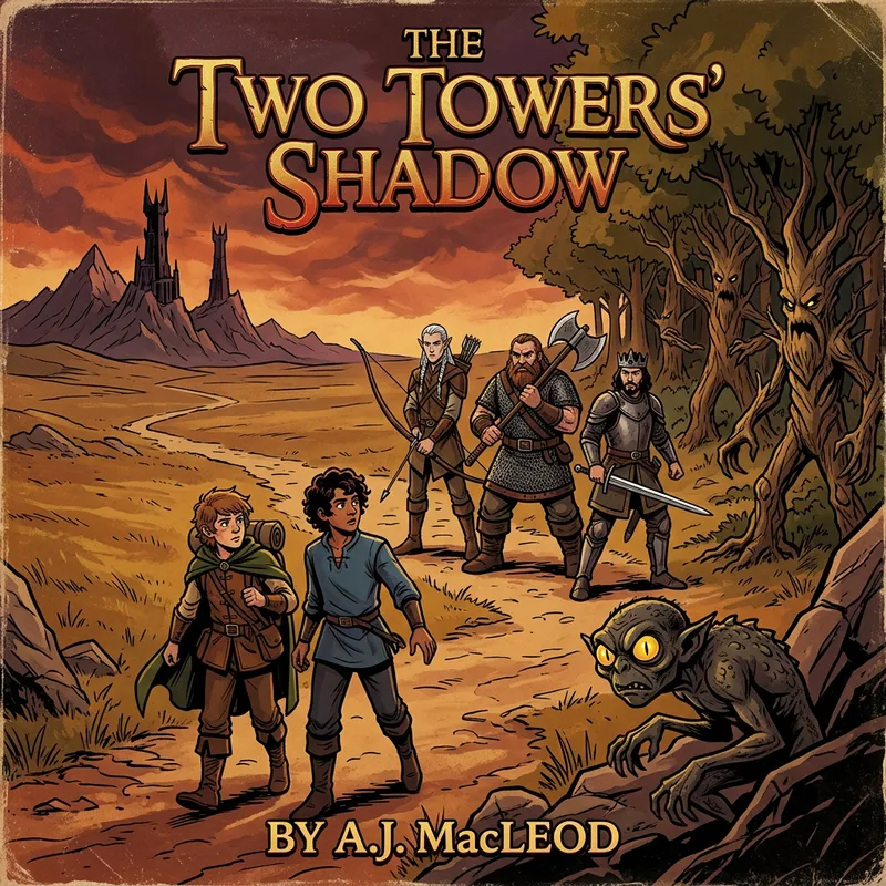 The Two Towers | Epic Fantasy Book Cover Art
