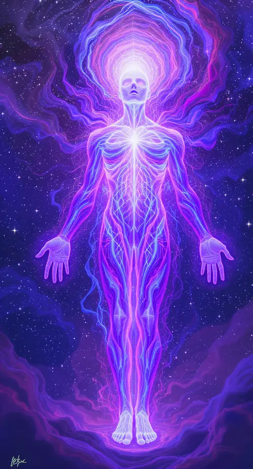 Psychedelic Human Transformation Art