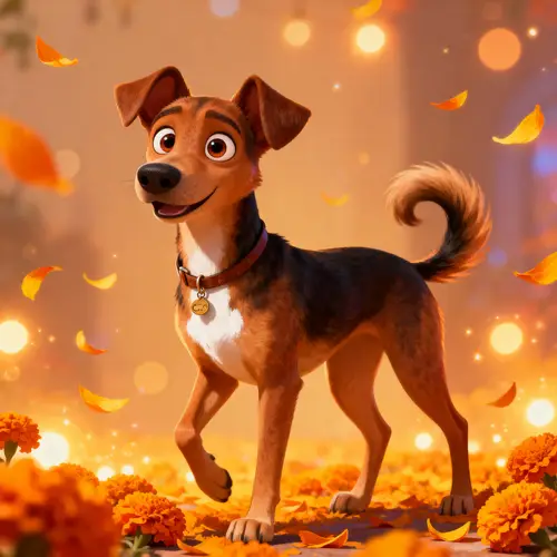 My Dog as Dante from Coco