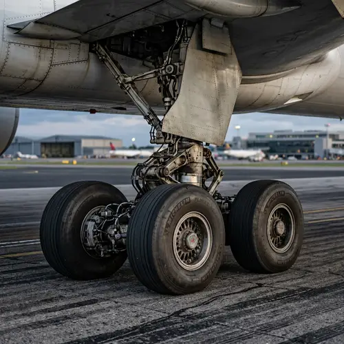 AI-Generated Plane Landing Gear Image