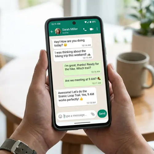 Modern Chat Messaging App Design for Smartphone