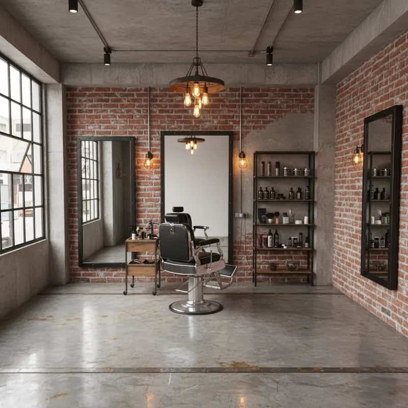 Industrial Beauty Salon Design Ideas