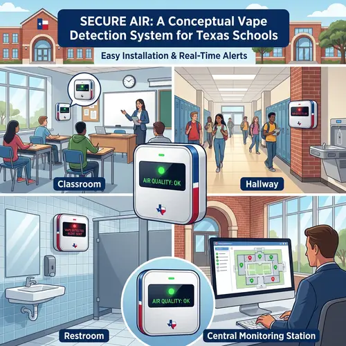 Sleek Vape Detectors for Texas Schools | Modern Design