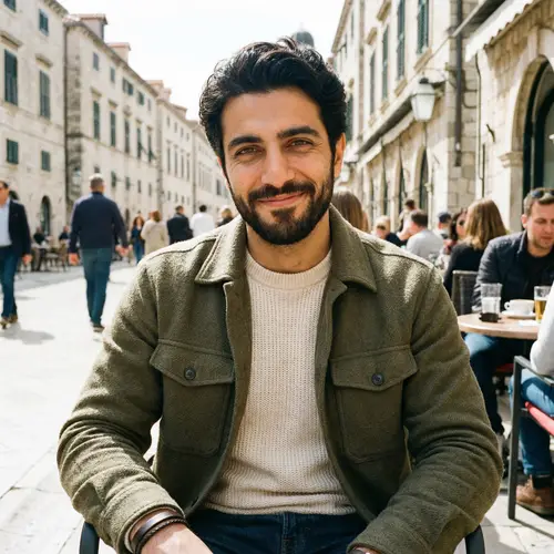 Handsome 25-Year-Old Middle-Eastern Man Portrait