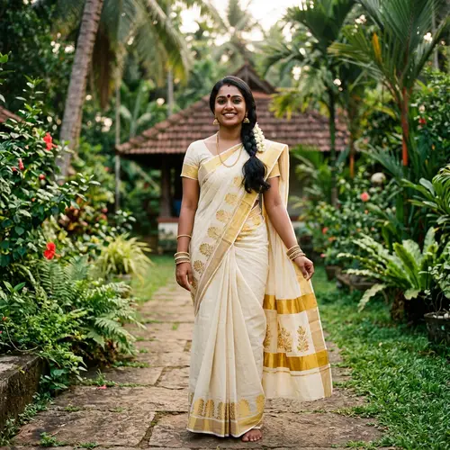 Beautiful Kerala Girl in Saree | South Asian Beauty at 23