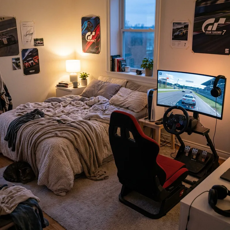 Maximalist Kids Room Design with PlayStation Setup