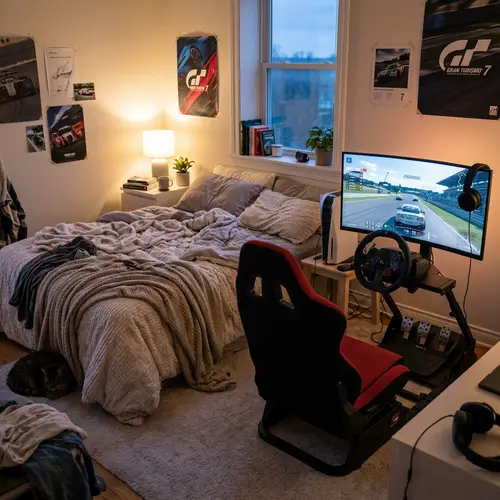 Maximalist Kids Room Design with PlayStation Setup