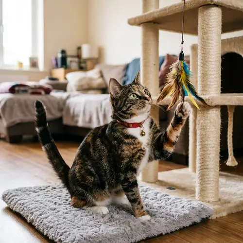 Beautiful Mixed Breed Cat with Playful Attitude