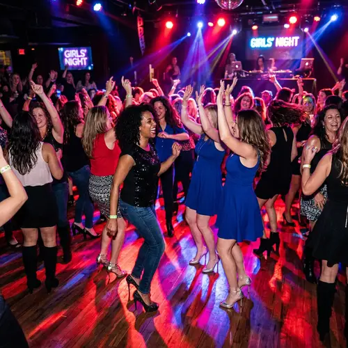 Vibrant Women's Party: Dance Floor & High Heels Fun