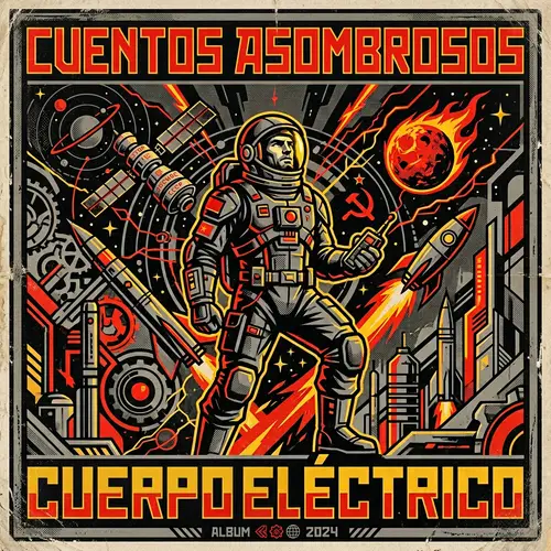 Cuerpoeléctrico: Retro-Modern Sci-Fi Album Cover