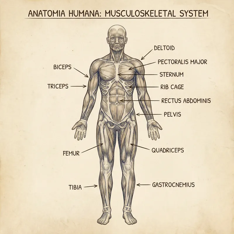 Realistic Male Anatomical Drawing Realistic Male Anatomical Drawing